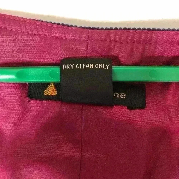 Liz Claiborne Unique Vintage Teal Corduroy Hunting Vest Fuchsia Lining Sz Medium - Picture 14 of 15